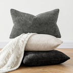 MIULEE Pack of 2 Lumbar Couch Throw Pillow Covers 20x12 Inch Neutral Beige - Image 5