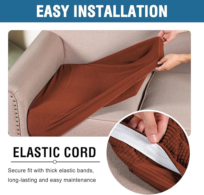 H.VERSAILTEX Super Stretch Individual Seat Cushion Covers - Image 5