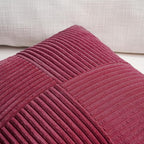 Fancy Homi 2 Packs Burgundy Lumbar Decorative Throw Pillow Covers 12x20 Inch - Image 3