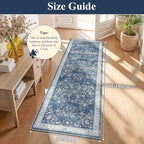Yamaziot Washable Runner Rug 2x6 – Non Slip Boho Floral Hallway Runner Rug - Image 2