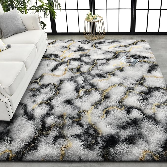 TWINNIS Super Soft Shaggy Rugs Fluffy Carpets, 5x8 Feet, Indoor Modern Plush - Image 8