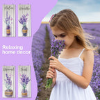 Gerrii 4 Pcs Lavender Bathroom Decor Purple Wall Art 10 x 4 in,Lavender