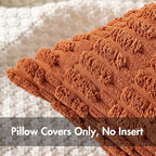 MIULEE Pack of 2 Corduroy Decorative Throw Pillow Covers 18x18 Inch Soft Boho - Image 2