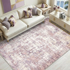 Abstract Area Rug 3x5 Ft Washable Rugs for Entryway Indoor