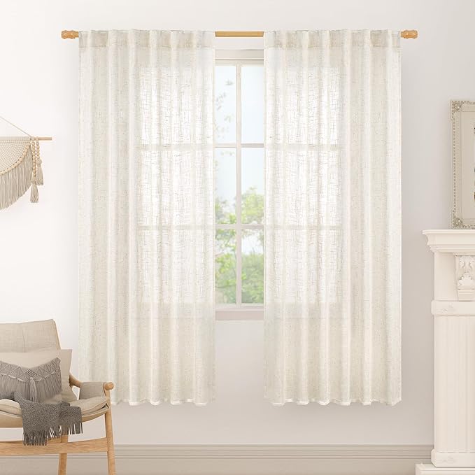LAMIT 68 inch Length Linen Curtains by LAMIT