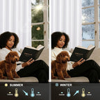 NICETOWN 100% Blackout Window Curtain Panels 68 inch Length - Image 3