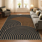 Lahome Enfys Modern Rainbow Easy Jute Carpet, Washable Rugs 5x7 - Image 7