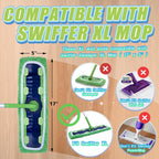 4 Pack XL Microfiber Mop Pads Compatible with Swiffer XL Mop