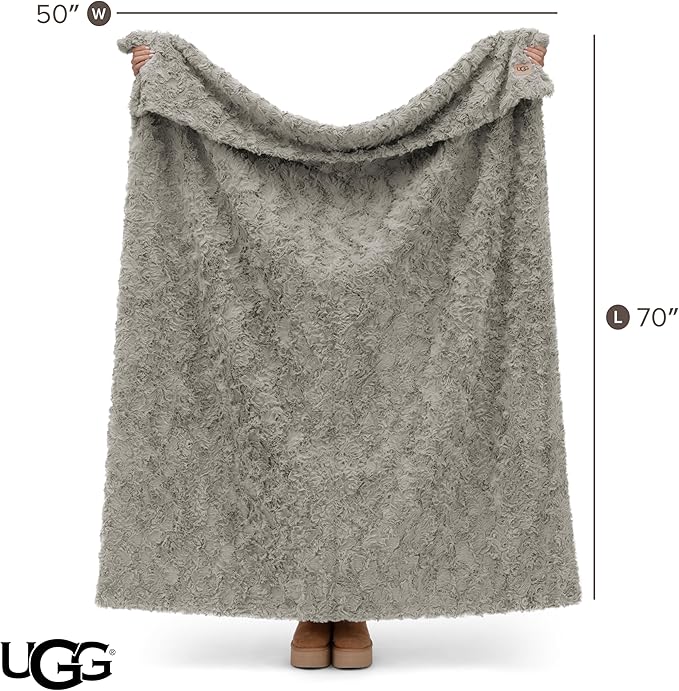 UGG Adalee Faux Fur Throw Blanket - Image 8