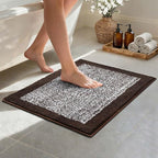 Bathroom Rugs 24x17 Non Slip Washable, Soft Absorbent Quick Dry Mats by Unknown