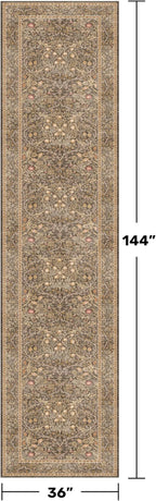 3x12 Extra Long Runner Rugs for Hallways, Vintage Washable Kitchen Floor Mats - Image 2