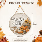 Fall Pumpkin Patch Decorations for Home, Retro Pumpkin Patch Wooden Sign