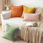 MIULEE Orange Decorative Throw Pillow Covers - Image 5