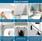 100% Blackout Curtains for Bedroom, Portable DIY Window Blinds, No Drill Window - Image 6