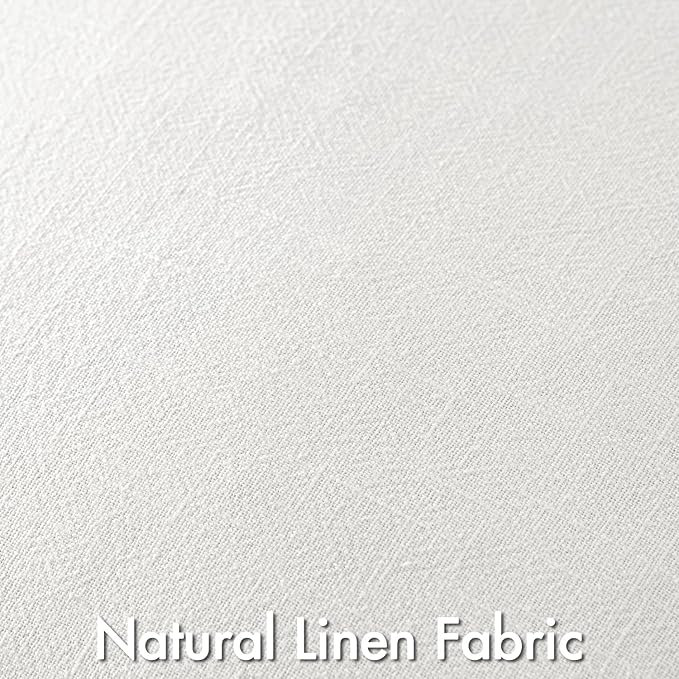 MIULEE Cream Linen Pillow Covers Pack of 4 Decorative Natural Solid Throw - Image 2