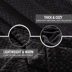Exclusivo Mezcla Fleece Throw Blanket Extra Large, Super Soft and Warm Blankets - Image 4