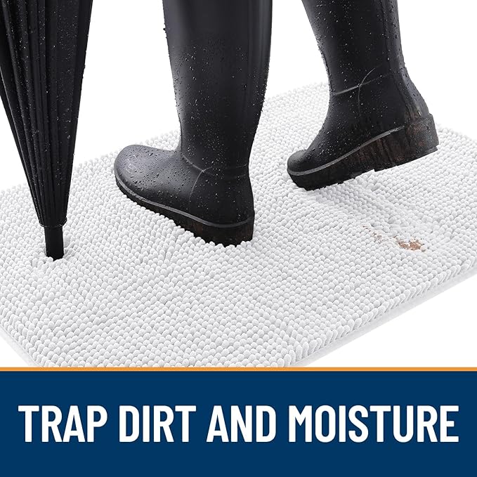 OLANLY Dog Door Mat for Muddy Paws 54x32, Absorbs Moisture and Dirt, Absorbent - Image 2