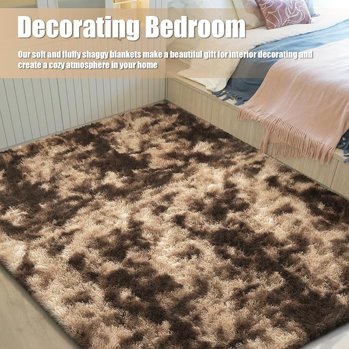 8x10 Fluffy Area Rugs for Living Room, Shag Area Rug for Bedroom, Soft Fuzzy - Image 5