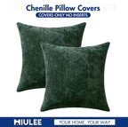 MIULEE Pack of 2 Christmas Green Couch Throw Pillow Covers 20x20 Inch Modern - Image 6