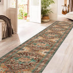 Yamaziot Washable Runner Rug, 2x12 Non-Slip Boho Vintage Hallway Rug Runner - Image 5