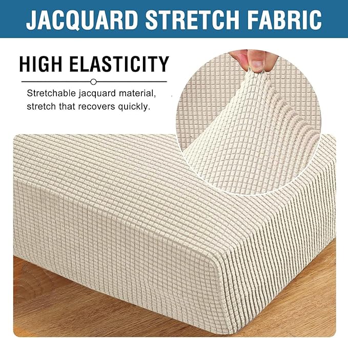 H.VERSAILTEX Super Stretch Individual Chaise Cover Sectional Couch Covers - Image 4