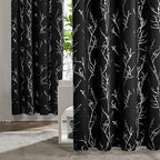 Deconovo Black Out Curtains for Kitchen, 42 x 45 Inch Length 2 Panels Set - Image 3
