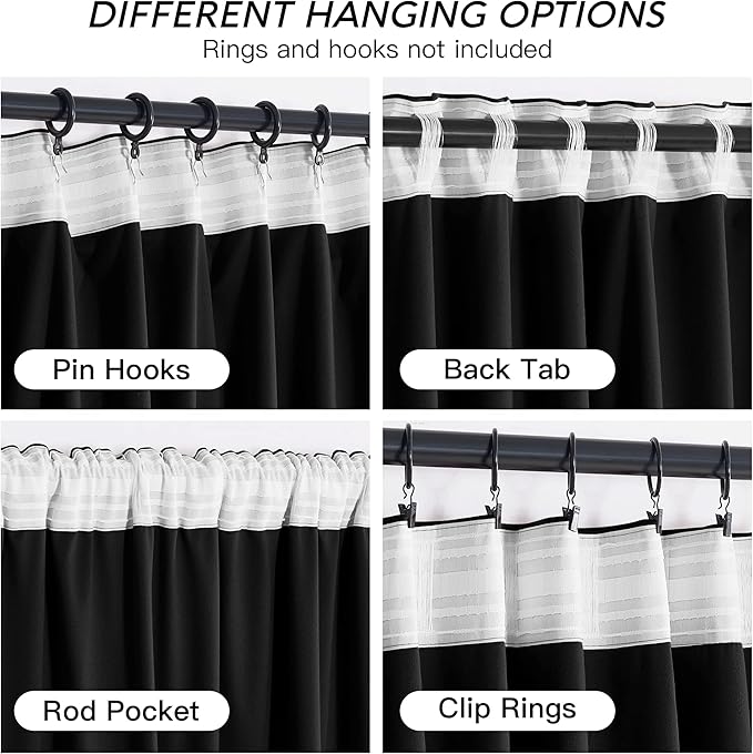 RYB HOME Velvet Blackout Curtains - Image 4