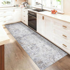 XLUEZ 2x7 Runner Rug for Hallway, Washable Modern Abstract Runner Rugs Neutral - Image 3