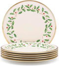 Lenox Holiday Porcelain Christmas Dinner Plate Set for 6