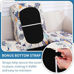 hyha Printed Couch Cushion Covers, Floral Sofa Covers Washable - Image 3