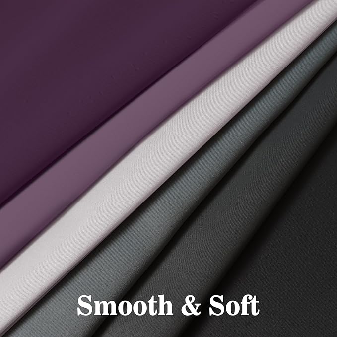 Yakamok Blackout Ombre Purple and Black Curtains - Image 6