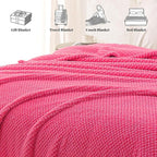Whale Flotilla King Size Fuzzy Fleece Blanket - Image 8
