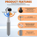 42-in-1 ratchet socket screwdriver set, 70N. m torque, 72-tooth ratchet wrench, S2 steel drill bit and Cr-V sleeve - portable tool kit for car, bicycle, motorcycle and home repair.
