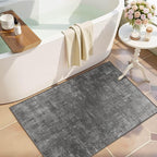 Latte&Fog 2x3 Entryway Rug, Small Modern Abstract Door Mat, Washable Kitchen Rug - Image 3