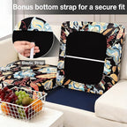 hyha 8Pcs Patio Cushion Covers, Stretch Outdoor Couch Cushion Covers Replacement - Image 4