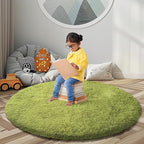 Super Soft Circle Rugs for Girls Princess Castle Toddlers Play Tent 4 Diameter - Image 6