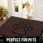 Smiry Dog Door Mat for Muddy Paws, Absorbent Dirt Trapper Non Slip Quick Dry - Image 7