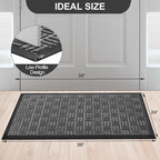 Mibao Front Door Mat, Heavy Duty Durable Welcome Mat - Image 2