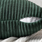 MIULEE Army Green Decorative Lumbar Throw Pillow Covers 12x20 Inch - Image 3