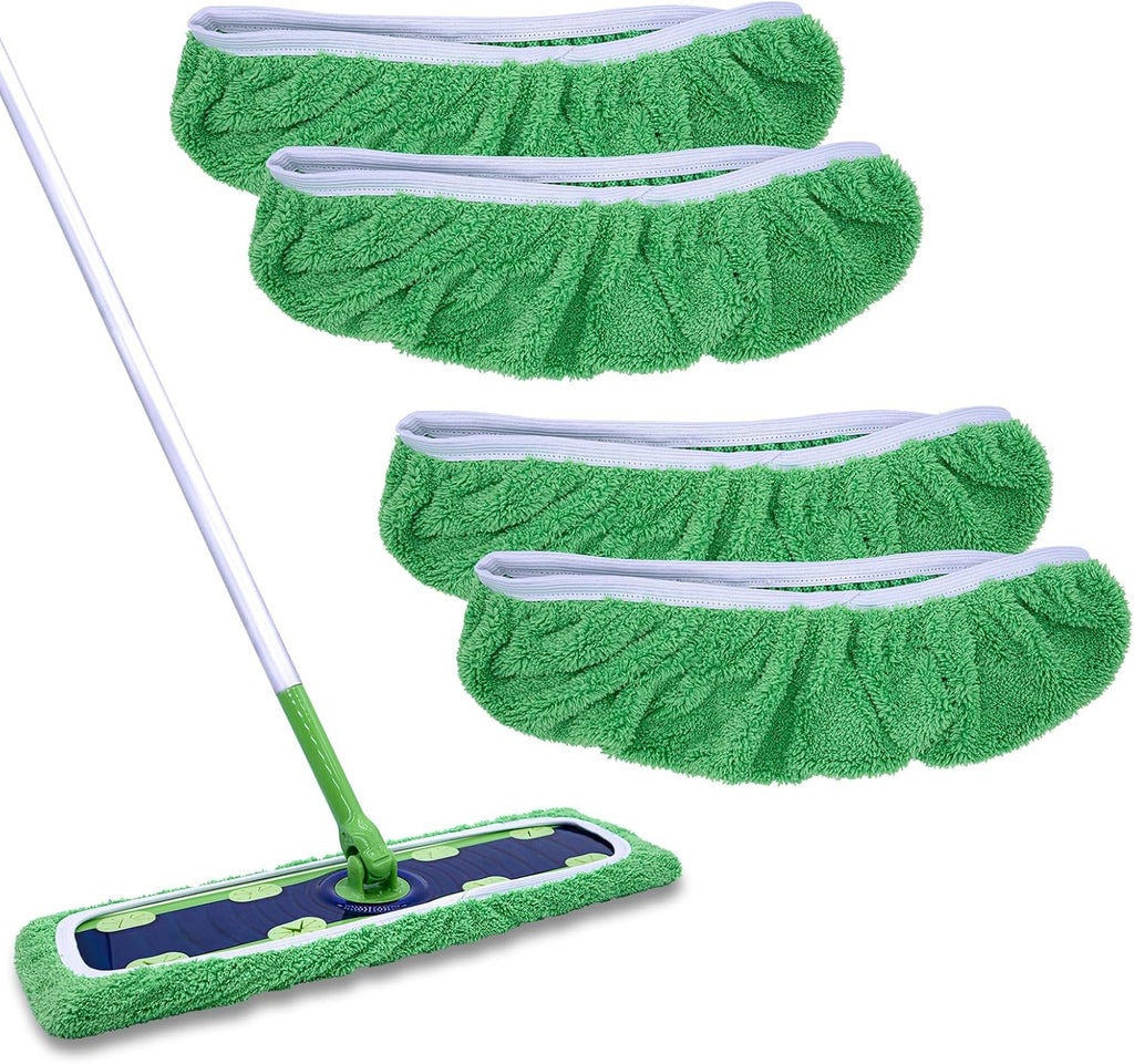4 Pack XL Microfiber Mop Pads Compatible with Swiffer XL Mop