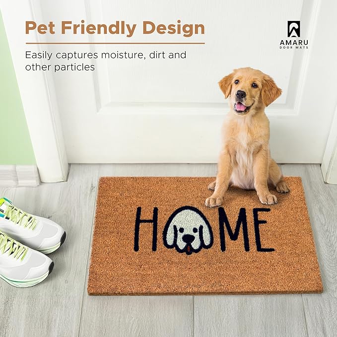 Home Dog - 17"x29" - Coir Door Mat - Welcome Mats - Image 7