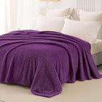 Whale Flotilla Twin Size Fuzzy Fleece Blanket - Image 4
