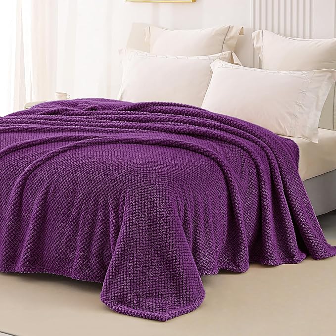 Whale Flotilla Queen Size Fuzzy Fleece Blanket - Image 4