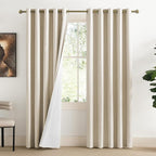 NICETOWN 100% Absolutely Blackout Linen Curtains by NICETOWN
