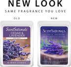 ScentSationals Cedar & Lavender Scented Wax Melts 10oz (24 Cubes)