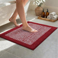 Bathroom Rugs 24x17 Non Slip Washable, Soft Absorbent Quick Dry Mats by Unknown