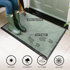 Mibao Dirt Trapper Door Mat for Indoor Outdoor, Waterproof All-Season, - Image 3