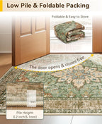 Area Rugs 2'x7' Runner Rug Non Slip Washable - Image 4