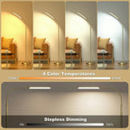 Yikuneng Dimmable LED Floor Lamp, Super Bright Reading Lamps Floor Standing lamp with Remote & Touch Control, Stepless Dimming & 2700K-6500K Color Temperature, for Living Room Bedroom Office, Gold