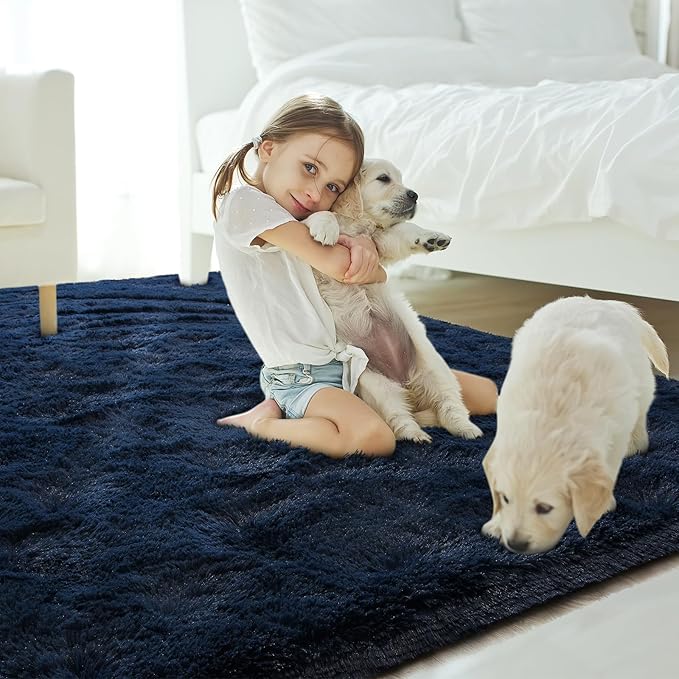 Amearea Shag Fluffy Area Rug for Kids Bedroom Living Room, Extra Soft and Fuzzy - Image 6